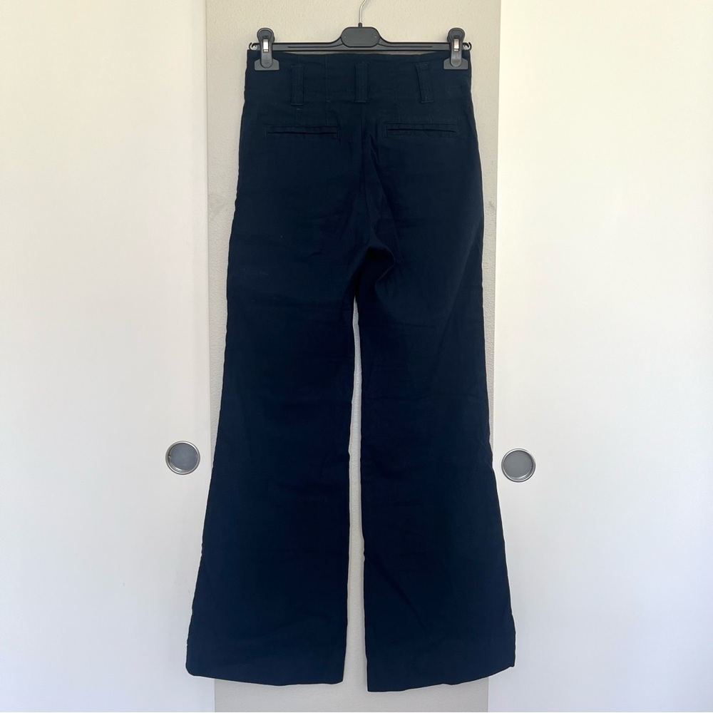 Maeve Anthropologie The Naomi Pants – High Waisted Flare - Navy Blue - Size 2 - Picture 5 of 12